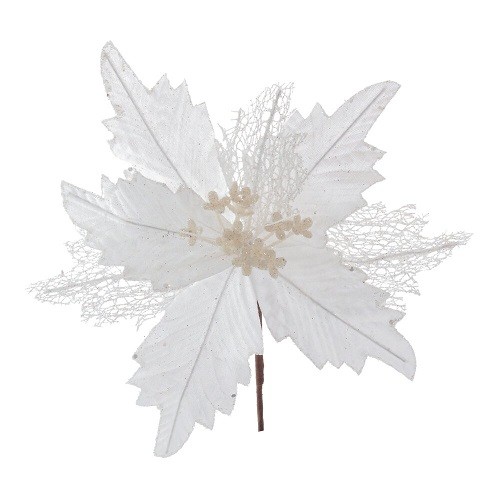 Цветок искусственный "Пуансеттия", L25 W25 H28 см 812261