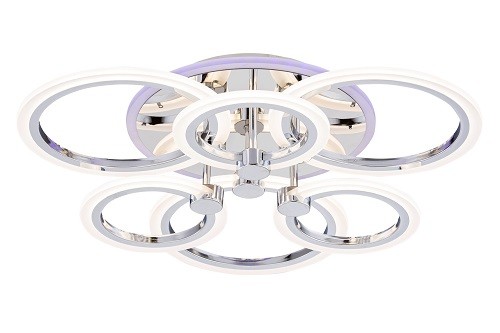 Люстра 3009/3+3B CR/RGB 108W+18W RGB 3000-6000K