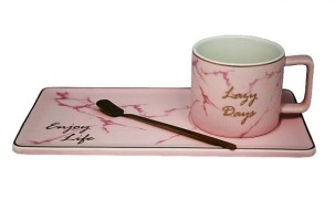 Чашка с блюдцем и ложкой 106-020 250мл