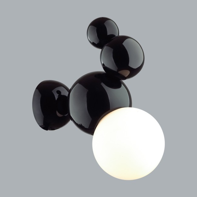 Бра 6566/1W MODERNI LN24 черный/белый матовый/металл/стекло E27 1*40W 220V BLASEN