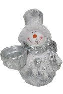 Снеговичок с подсвечником НФ016 Н-13см,L-13см