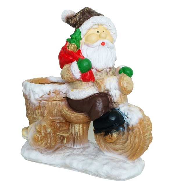 Дед Мороз на велосипеде НФ051 Н-47см, L-47см