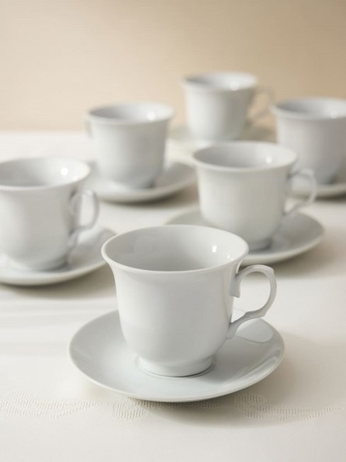 Чайный Набор Elegant из фарфора, 250 мл 12 пр. Nora 8680943214416