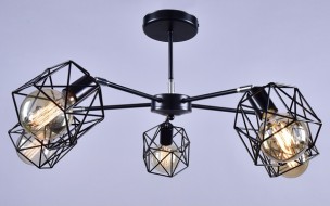 Светильник "Анхель" РС21101 BK+CR/5C