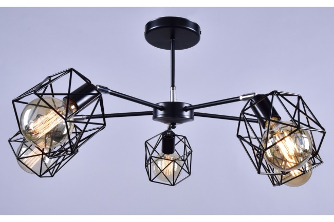 Светильник "Анхель" РС21101 BK+CR/5C