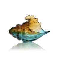 Стеклянная ракушка Persida, мультиколор, стекло, 22х10х14 см 398096