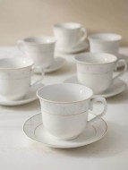 Чайный Набор Exclusive из Костяного фарфора, 250 мл 12 пр. Belle 8680943109545