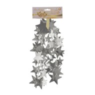 Украшение новогоднее "Бусы Звёзды", 1,8м 722826