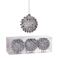 Набор шаров Шипы 3 шт.8 см (сереб.) A09703S8 68655