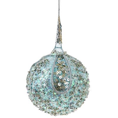 Украшение новогоднее Шар "Голубая лагуна", D 9 см, L9 W9 H15 см 797012 Украшение новогоднее Шар "Голубая лагуна", D 9 см, L9 W9 H15 см 797012