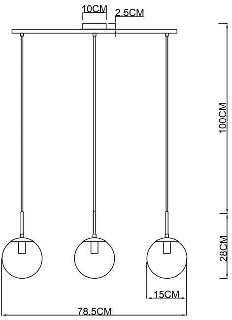 Светильник подвесной A1915SP-3AB