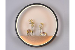 Светильники М 6458-19W Black+Wood