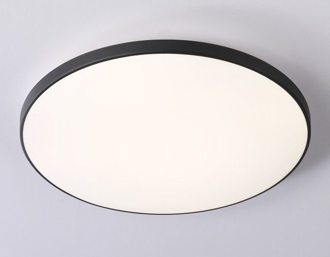 Потолочный светодиодный светильник FZ1226 BK черный IP44 24W 4200K D372*55