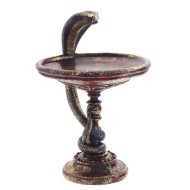 Фигурка декоративная "Змея с блюдом", L20 W21 H31 см 813708