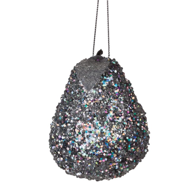 Ел. игрушка Груша 9 см (сереб.) A300769S9 68696