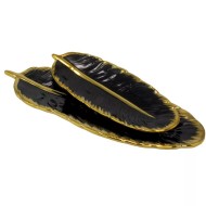 Набор из 2 блюд MULTICOLOR 106-275 черный Фарфор