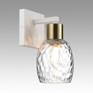 Бра 6583/1W MODERNI LN24 белый, золотой/прозрачный/металл/стекло E27 1*40W 220V ICE