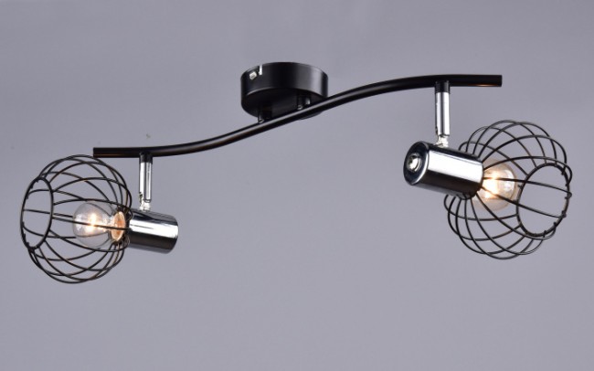 Светильник РС21069 BK+CR/2C