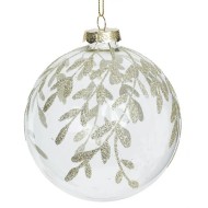 Украшение новогоднее "Шар", 10см,  стекло 779029