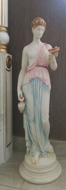 Девушка с чашей №257 С22 патина код 13213