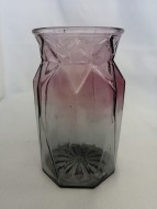 Ваза стекло H-18см GY-18 серо-бордовый VSP-34