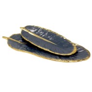 Набор из 2 блюд MULTICOLOR 106-276 серый Фарфор