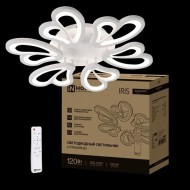 Светильник светодиодный ELEGANT IRIS 120Вт 230В 3000-6500K 8400Лм 607х535х85мм c пультом ДУ белый