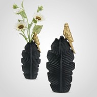 Интерьерная ваза с попугаем из полистоуна XL-170136