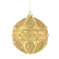 Украшение новогоднее Шар "Царская держава", 10см,  стекло 745223