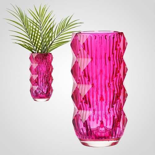 Ваза GlassInterior для цветов фуксия 00198