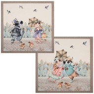 КОМПЛЕКТ САЛФЕТОК 2ШТ "ПРОМЕНАД"40Х40 СМ ,БЕЖЕВЫЙ, 100% ХЛОПОК,ТВИЛ 850-729-8