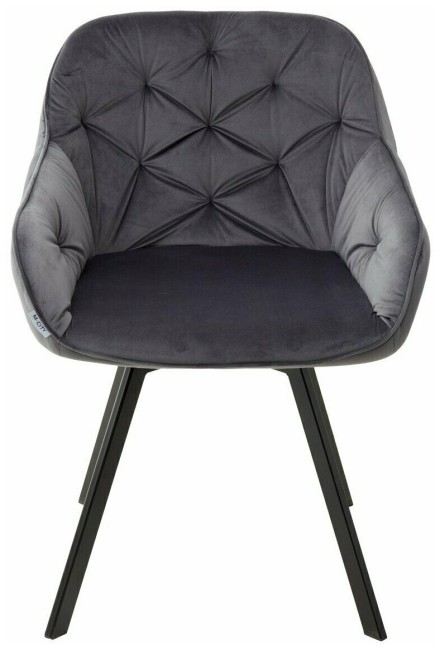 Стул GALE 360 град. поворот. BLUVEL-14 GREY, велюр/ черный каркас (от 2-х штук) 629M04845