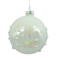 Украшение новогоднее "Шар", 10см,  стекло 753043