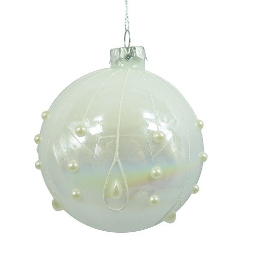Украшение новогоднее "Шар", 10см,  стекло 753043