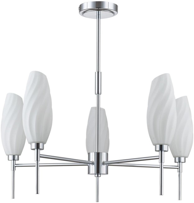 Люстра потолочная 6519/5C MODERNI LN23 107 хром G9 5*40W 220V SHIVON