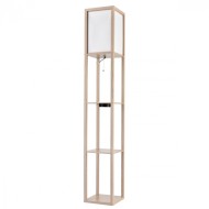 Торшер 8091/1F COMFI LN25 361 дерево/белый, дерево/текстиль PRACTIC