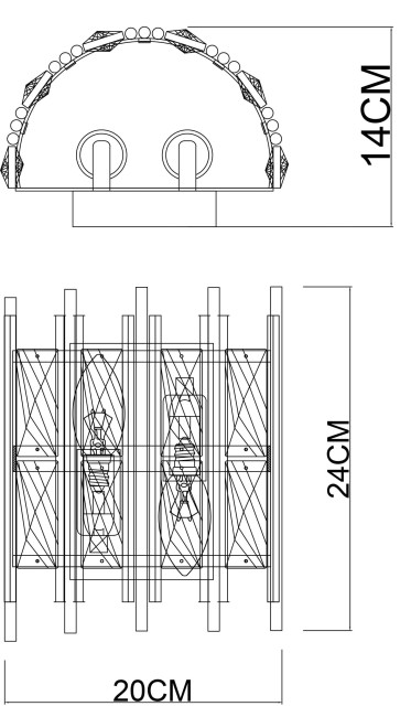 Настенный светильник A1043AP-2BK