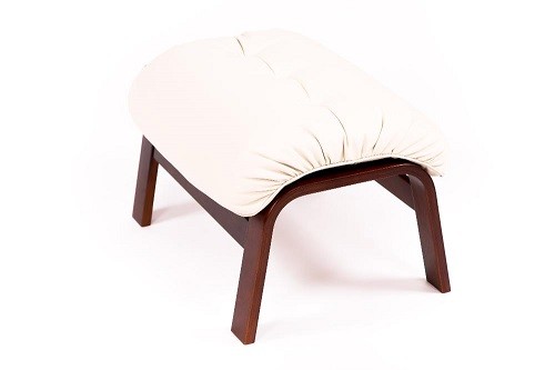 Пуф "Альбано" (каркас Венге структура, ткань  ENZO 010, бежевый) НФ-00000075