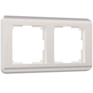 Рамка из пластика на 2 поста Stream перламутровый W0022113