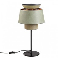 Настольная лампа 4992/1TA PENDANT ODL24 401 черный/зеленый/золотой/металл/экокожа E27 1*60W KRESSA