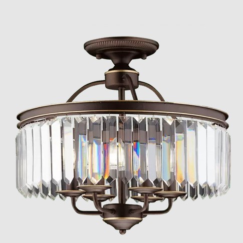 Люстра 8615/6A CFG+GD+CL