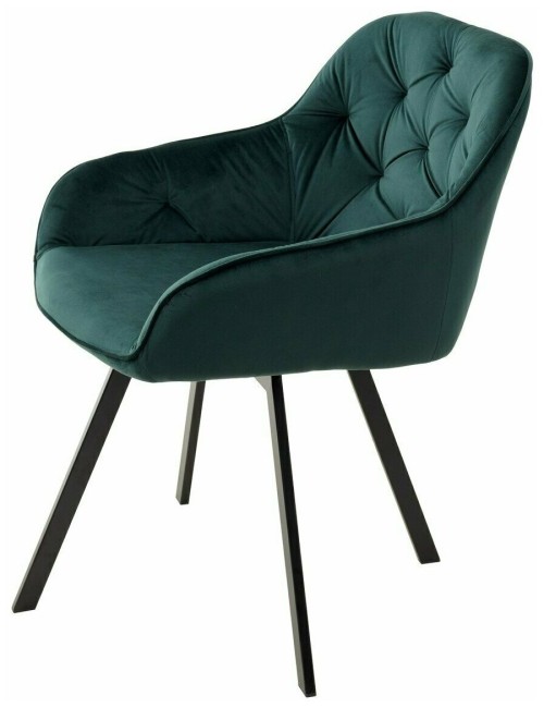 Стул GALE BLUVEL-78 GREEN, велюр/ черный каркас, поворот.360 град 629M04843 (от 2-х штук) Стул GALE BLUVEL-78 GREEN, велюр/ черный каркас, поворот.360 град 629M04843 (от 2-х штук)