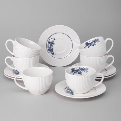 ЧАЙНЫЙ НАБОР "ROYAL BLUE" НА 6 ПЕР. 12 ПР. 270 МЛ 425-101