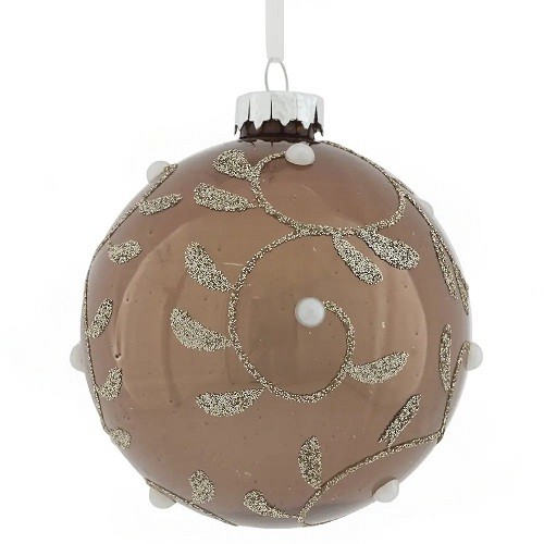 Украшение новогоднее "Шар", 10см,  стекло 746251