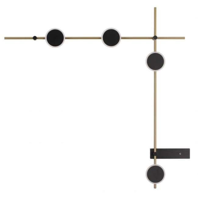 Настенный светильник 6632/15WL HIGHTECH ODL24 185 металл/черный/античная бронза/акрилIP20 15W 3000K