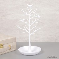 Подставка для украшений птички белая 33 см / JIN-10W /709505