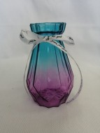 Ваза стекло H-15см арт.FQY-XHNC-голубовато-розовый VSP-17