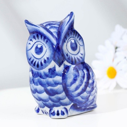 Сувенир "Сова", 8*7*11, гжель 4576830