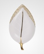 Блюдо лист золотистое DX171015B-1