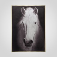 Постер ПЕТИТ ЖАРДИН 8257-69 лошадь в золотистой рамке Постер ПЕТИТ ЖАРДИН 8257-69 лошадь в золотистой рамке
